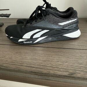 Reebok Nano Black and White Athletic Shoes